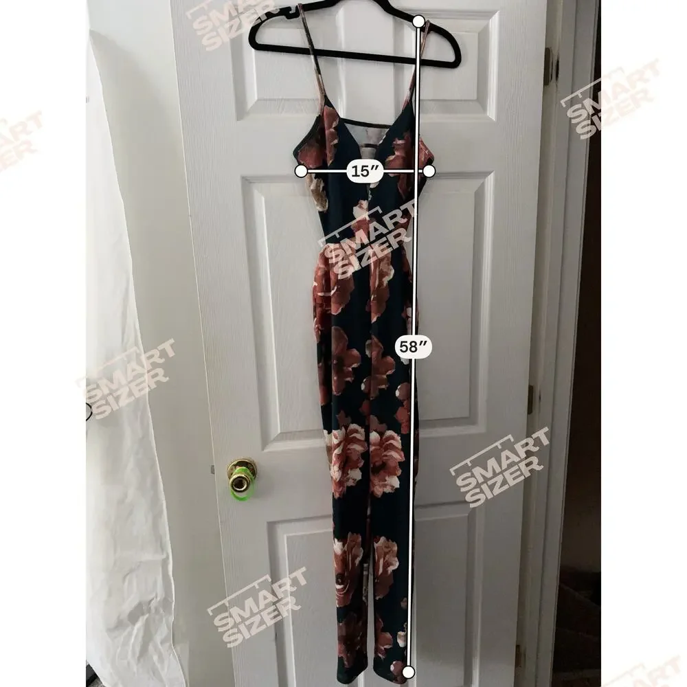 Floral Jump Suit By Glare Size Medium - Picture 3 of 6